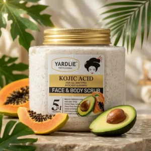 Kojic Acid Avocado & Papaya Face & Body Scrub 5 in 1