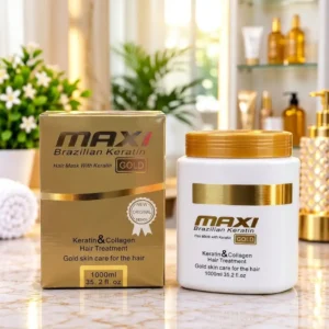 MAXI Brazilian Keratin Gold Keratin & Collagen Hair Treatment Hair Mask 1000ml