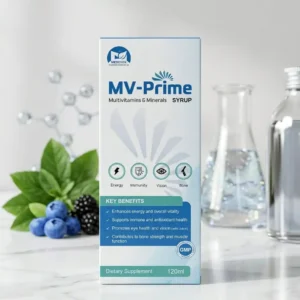 MV-Prime Multivitamins & Minerals Syrup 120ml - MEDEVOX