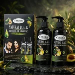 Natural Black Hair Color Shampoo for Men & Women