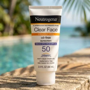 Neutrogena Clear Face Breakout Free Oil-Free Sunscreen Broad Spectrum SPF 50