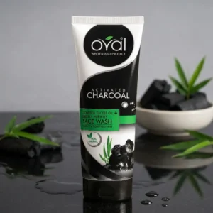 Ovai Activated Charcoal Face Wash - 90% Organic Deep Purifying Cleanser