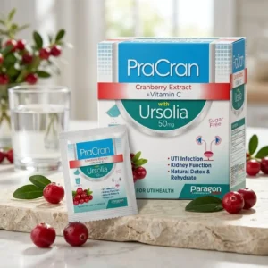 PraCran Cranberry Extract + Vitamin C with Ursolia 50mg