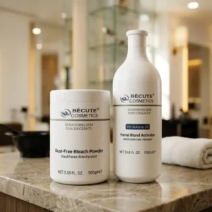 Professional Facial Blonding & Brightening System (Dust-Free Bleach Powder & Facial Blond Activator)