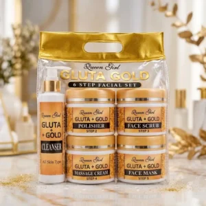 Queen Girl GLUTA + GOLD 6 Step Facial Set