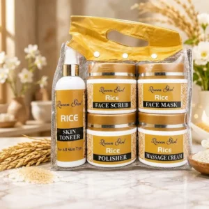 Queen Girl Rice Skincare Kit - 5 Piece Facial Set