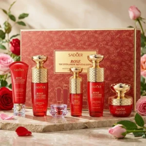 Rose Nicotinamide Revitalizing Set (6-Piece Skincare Routine)