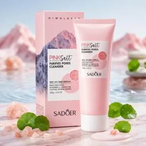 SADOER Himalayan Pink Salt Minerals Purifies Pores Cleanser 100g