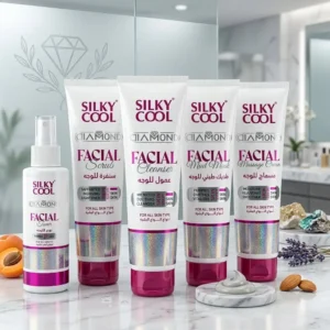 Silky Cool Diamond Facial Kit – 5-Piece Skin Brightening Set