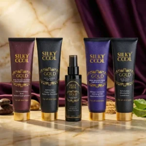 Silky Cool Gold Complete Radiance Facial Kit Set - 5 Piece