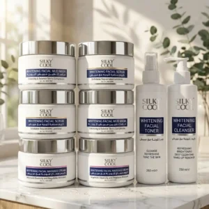 Silky Cool Whitening Facial Routine Set