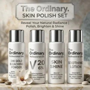 The Ordinary Skin Polish Set – 4-Piece Brightening Facial Kit