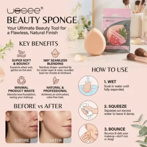 uesee Beauty Sponge – Ultimate Makeup Blending Tool