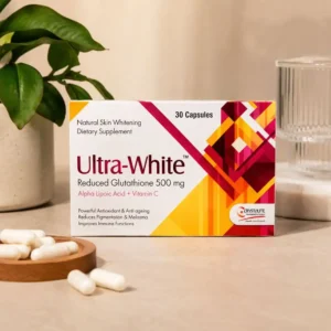 Ultra-White Reduced Glutathione 500 mg + Alpha Lipoic Acid + Vitamin C