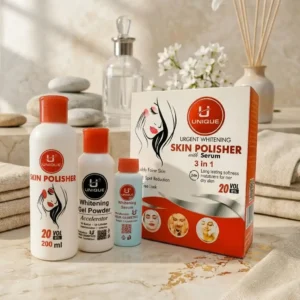 Urgent Whitening Skin Polisher 3-in-1 with Nourishing Serum | UNIQUE