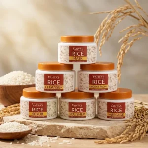 Vanya’s Rice Facial Kit – 6 Step Brightening & Glowing Set