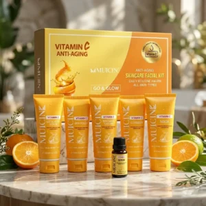 Vitamin C Anti-Aging Skincare Facial Kit Go & Glow | MUICIN