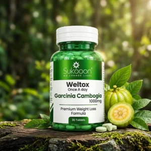 Weltox Once A Day Garcinia Cambogia 1000mg Premium Weight Loss Formula – 30 Tablets
