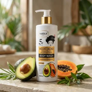 Yardlie 5-in-1 Kojic Acid Body Wash Avocado & Papaya 500ml